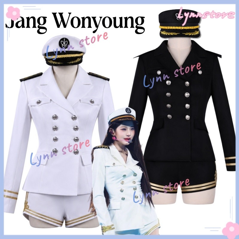 KPOP WONYOUNG สีดําสีขาวชุดเวทีสวมใส่ทุกวันคอสเพลย์เครื่องแต่งกายของขวัญวันเกิด JAANG WONYOUNG VICKY JANG สไตล์