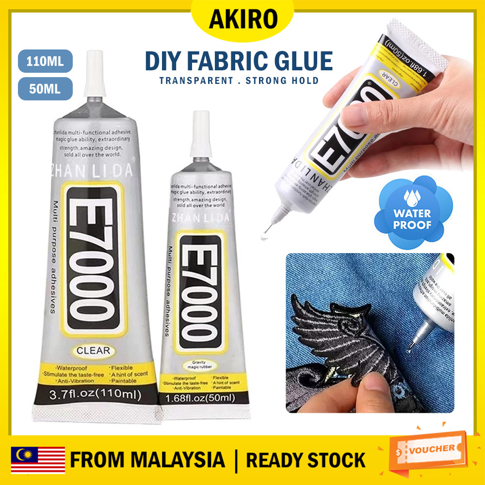 AKIRO E7000 DIY ผ้ากาวกันน้ํา Strong Hold Craft กาวซ่อมโทรศัพท์ Liquid กาว Gam Kain E7000手工胶水