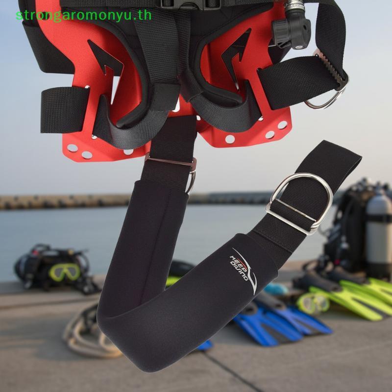Strongaromonyu Scubas ดําน้ํา Crotch สายรัด Soft Pad สําหรับ BCD Drysuit Harness Crotch สายคล้องคอ 5