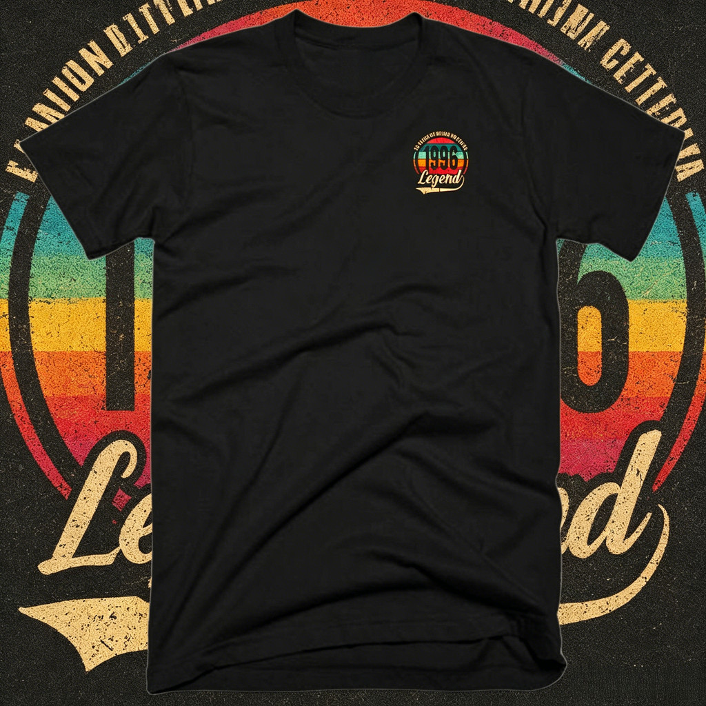เสื้อยืดคอกลม ผ้าฝ้าย 100% ลายปี 1996 สไตล์เรโทร แฟชั่นเท่ สำหรับทุกเพศ ใส่สบาย ทนทาน S–5XL