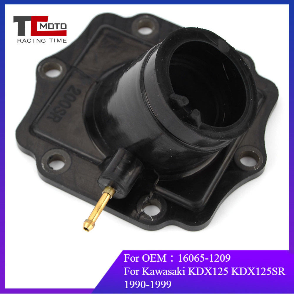 KDX 125 KDX125 คาร์บูเรเตอร์รถจักรยานยนต์ Joint Intake Interface อะแดปเตอร์ Carb สําหรับ Kawasaki KD