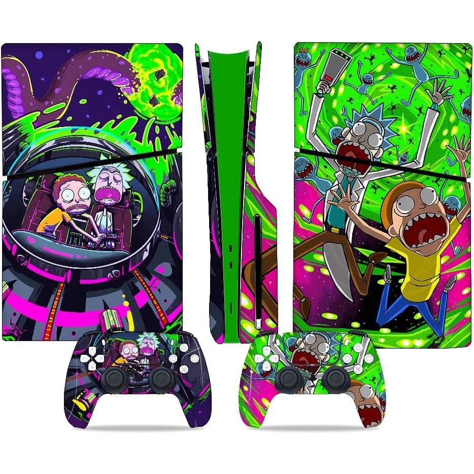 PS5 Slim Disc Edition Skin - Slim Disc คอนโซลและอุปกรณ์เสริมคอนโทรลเลอร์ผิว PS5 Controller ของขวัญผิ