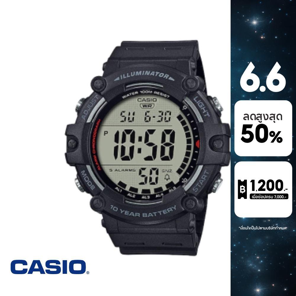 CASIO นาฬิกาข้อมือ CASIO รุ่น AE-1500WH-1AVDF วัสดุเรซิ่น สีดำ