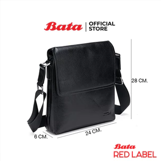 Bata บาจา MENS BAGS กระเป๋าผู้ชาย แมนเสจเจอร์ สีดำ รหัส 9046156