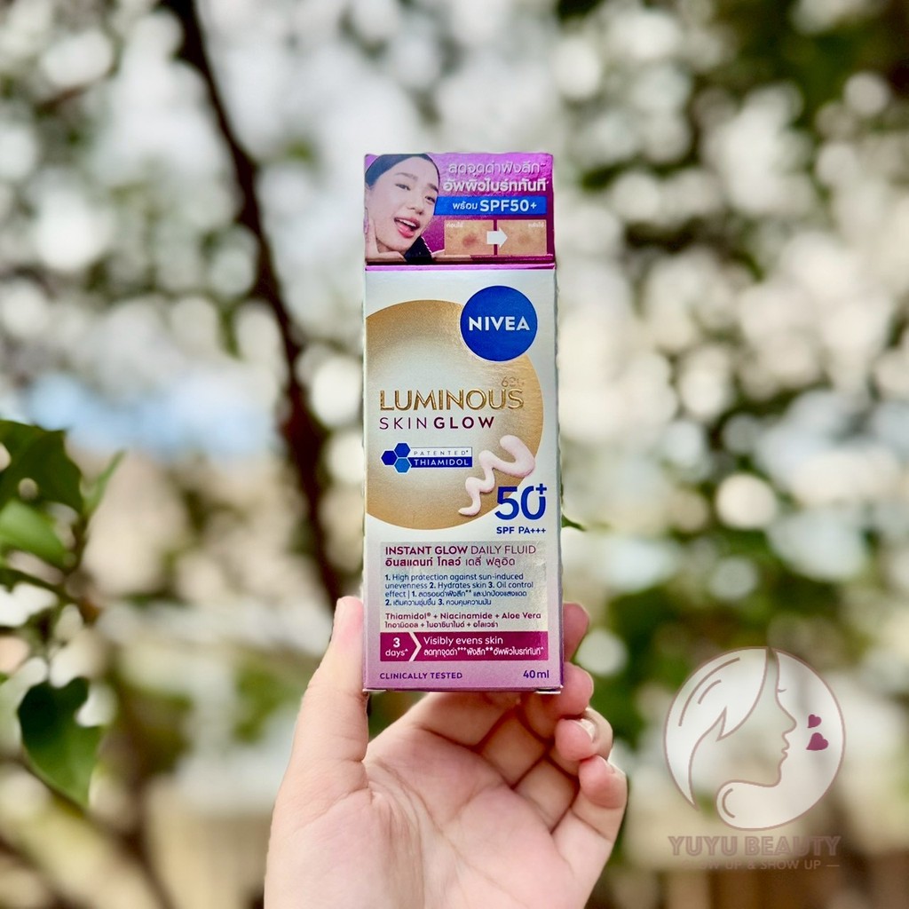 Nivea Luminous630 Skin Glow Instant Glow Daily Fluid SPF50+ 40 Ml.