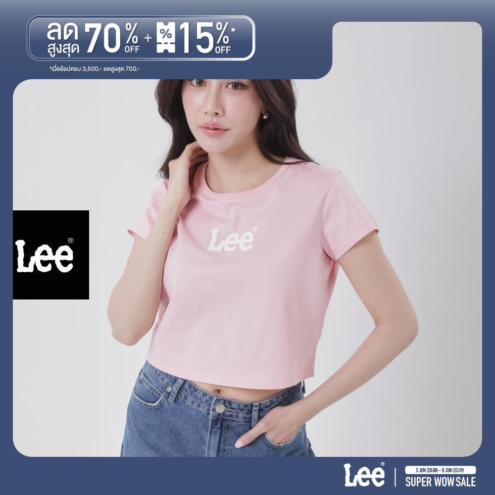 LEE เสื้อยืดแขนสั้นผู้หญิง รุ่น LE F125WTSSC06 สีชมพู