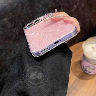 เคส Vivo X300FE X300 FE Case ลายฝาหอยมุกผีเสื้อวิบวับกันกระแทก พร้อมกรอบเลนส์โลหะ เคสหรูสำหรับผู้หญิง นักเรียน และสาวๆ