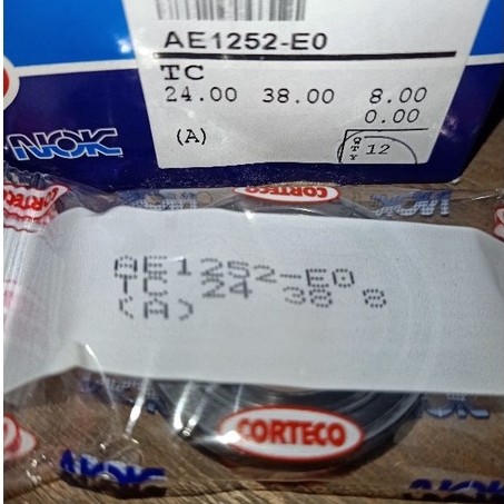 ซีล TC 24 38 8 NOK ORIGINAL 24x38x8 AE 1252 EO