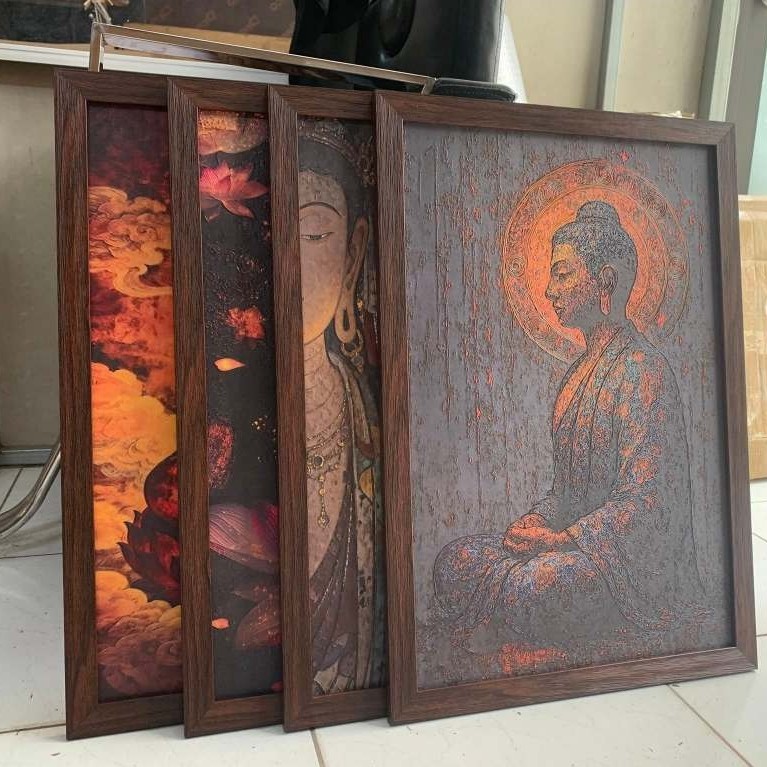 500% UV PRINTED BUDDHISM CANVAS PAINTING ขนาด 30X30 40X60 พิมพ์บน REQUEST