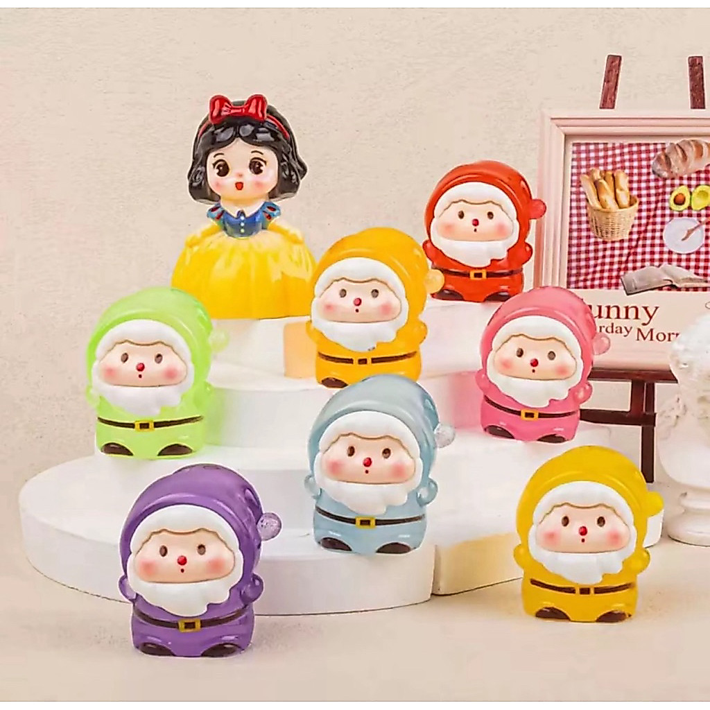 [8pcs]เรซิ่น สโนไวส์ เรืองแสง DIY ตกแต่งสวยงามมาครบชุดให้สะสมทั้งหมดมี 8 แบบ ตั้งโชว์ ครบเซต พร้อมส่งจากไทย