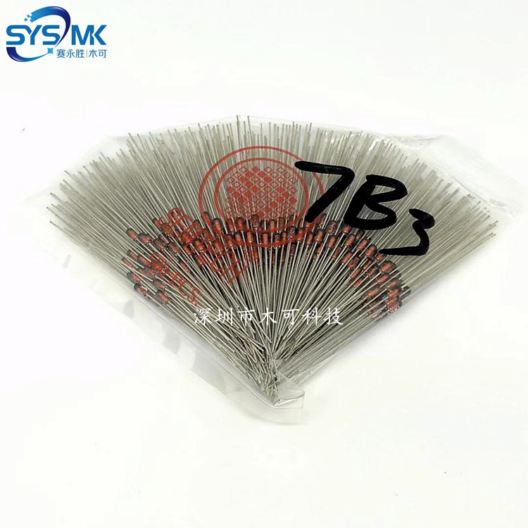 HZ7B3 DO-35 In-Line เครื่องปรับแรงดันไฟฟ้าไดโอด 0.5 W 7V-7.3V Precision 2% 7B3 500 ชิ้น