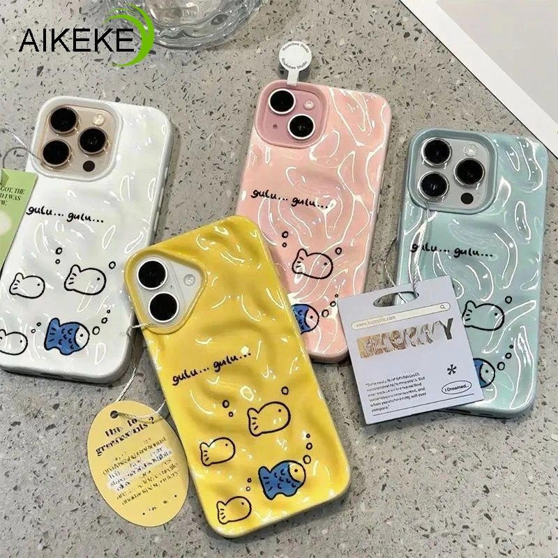 สายปลา 3D Meteorite เคสโทรศัพท์สําหรับ OPPO A77 A77S A57 A57E A57S A95 A92 A74 A72 A92 A52 A55 A54S 
