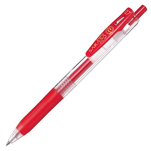 Zebra Water-Based Gel Pen Sarasa Clip 0.7mm Red