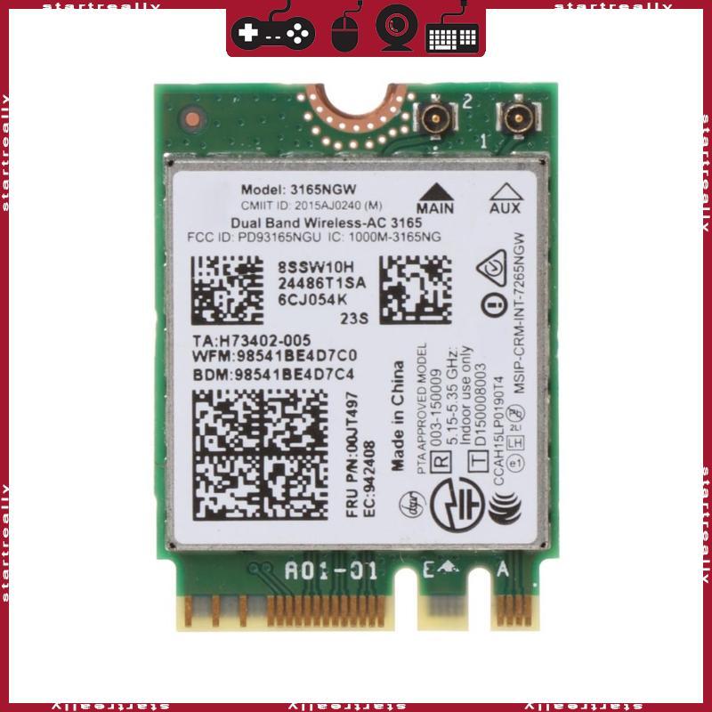 ST Dual Band บลูทูธไร้สาย-AC 3165 BT4 0 2 4G 5G 433Mbps