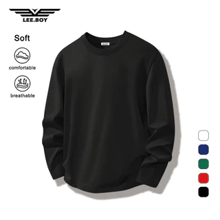 เสื้อยืดเปล่าแขนยาว สําหรับผู้ชาย นุ่มใสสบาย ไม่ขึ้นขุย ไซซ์ S - 3XL (ส่งเร็ว จัดส่งจากไทย)