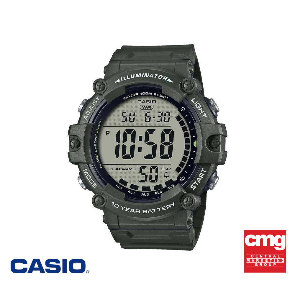 CASIO นาฬิกาข้อมือ CASIO รุ่น AE-1500WHX-1AVDF วัสดุเรซิ่น สีดำ