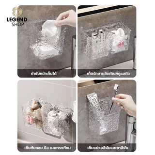 (แถมฟรีตะขอแขวน) ชั้นวางของในห้องน้ำ ห้องครัว ที่เก็บของ อเนกประสงค์ ชั้นวางของในห้องน้ำ ชั้นวางของติดผนัง อเนกประสงค์