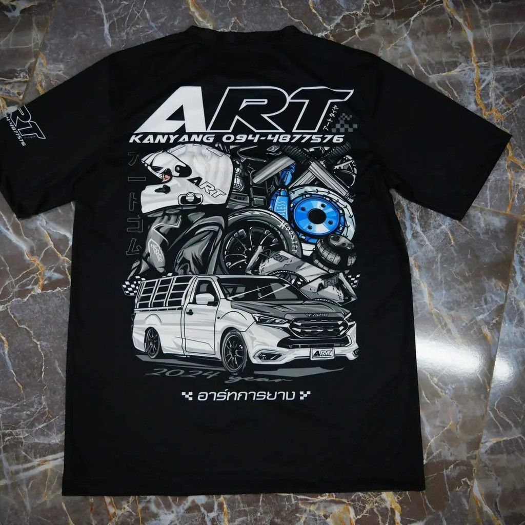 【SZON】COD เสื้อคอกลมผ้ามัน ลายARTkanyang เนื้อผ้า MICRO แบบเรียบ ผ้านุ่ม เบา สบาย สำหรับผู้ที่ชื่นชอบสไตล์ที่ทันสมัย