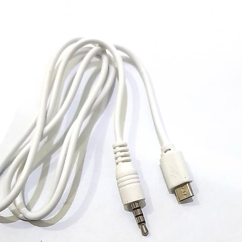 สายแจ็ค Micro USB ถึง 3.5 มม.AUX สําหรับการ์ดเสียง V8 V8s V8 Plus V9 Taffistudio