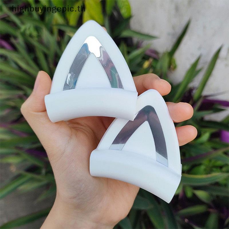HETH 2PCS ชุดหูฟังเกมมิ่งหูแมว ซิลิโคน น้ําหนักเบา จี้ตกแต่งสําหรับหูฟังสเตอริโอ