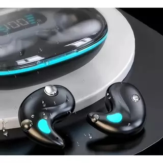 X55 หูฟังนอนไร้สาย (2 ของขวัญ:1 สต็กเกอร์การ์ตูนะ 1 ปรมกรุ่นเกม) เสียงสเตอร์โดระดับ HIF, กับน้ำ IPX5