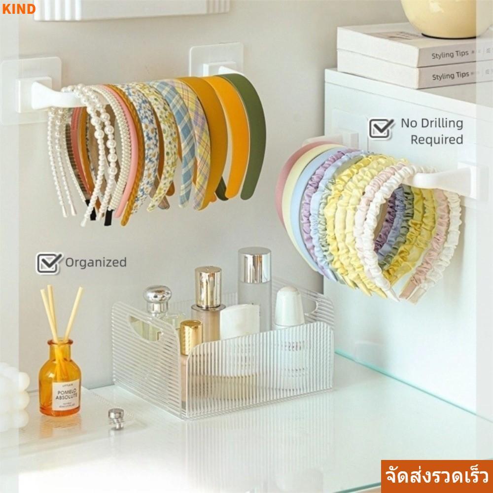 KIND Scrunchies ที่คาดผมติดผนัง มัลติฟังก์ชั่น ที่ใส่ยางรัดผม กิ๊บติดผม ห่วงผม ไม่เจาะ