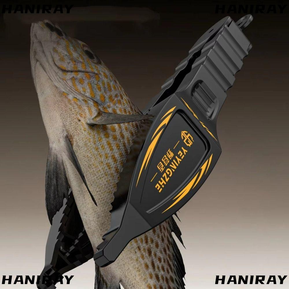 HANIRY คีมจับปลา Grabber, คีมตกปลาไนลอนสีดําสีน้ําเงินสีส้ม, เครื่องมือจับแบบพกพา ตกปลา Gripper ตกปล