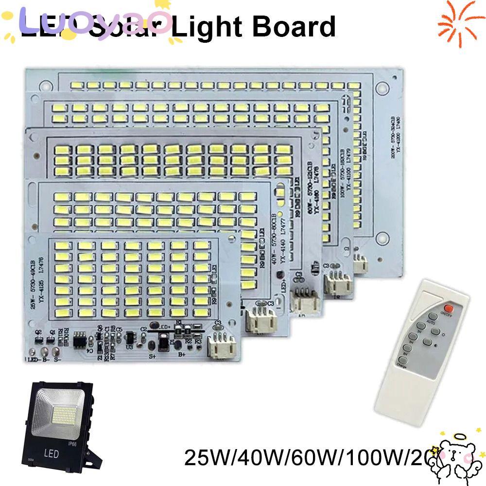 LUOYAO 1 ชิ้นแหล่งกําเนิดแสง, SMD5730 แสงสีขาว LED Light Board, ความสว่างสูงพร้อมรีโมทคอนโทรล 25/40/60/100/250 วัตต์รีโมทคอนโทรล Floodlight