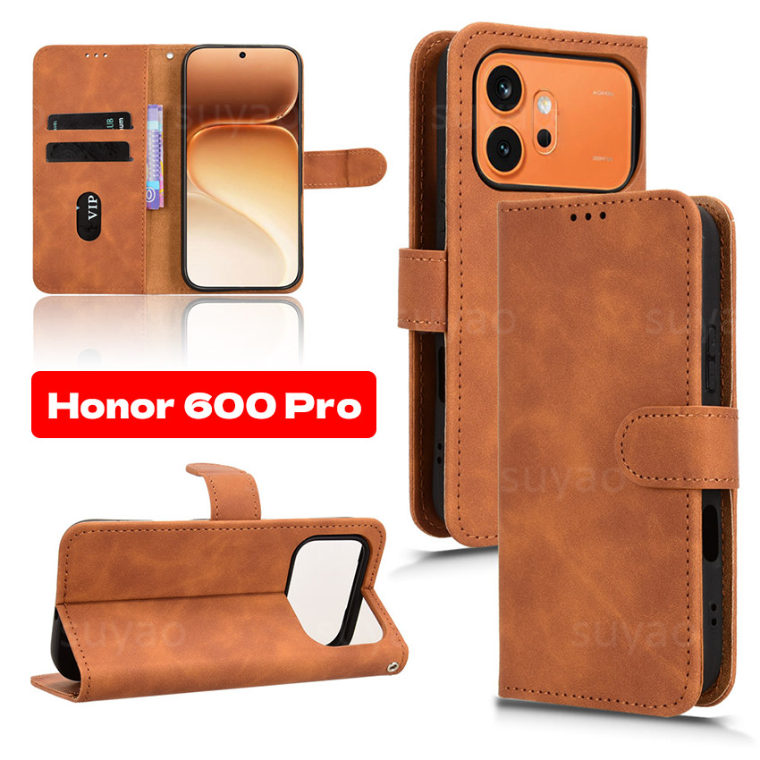 สําหรับ Honor 600Pro 600 Pro 2026 เคสโทรศัพท์ขาตั้งปลอกหนัง Honor600Pro Honor600 Lite กระเป๋าสตางค์ PU กันกระแทก Anti-Fall วงเล็บแม่เหล็กซิลิโคนปกหลัง