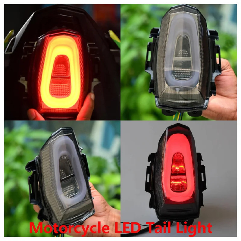 เหมาะสําหรับ Yamaha YZF R3 ABS YZFR3 YZF-R3 YZF-R25 2025 รถจักรยานยนต์ LED ไฟท้ายด้านหลังเบรคและไฟเล