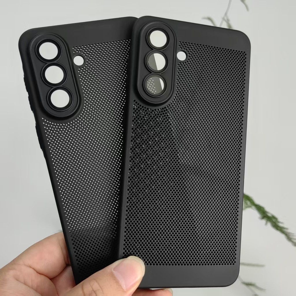 สําหรับ Samsung Galaxy A57 A37 A17 A56 A36 A26 A16 5G Cooling การกระจายความร้อน Slim Hard PC เคสโทรศัพท์พร้อมเลนส์แก้วป้องกัน