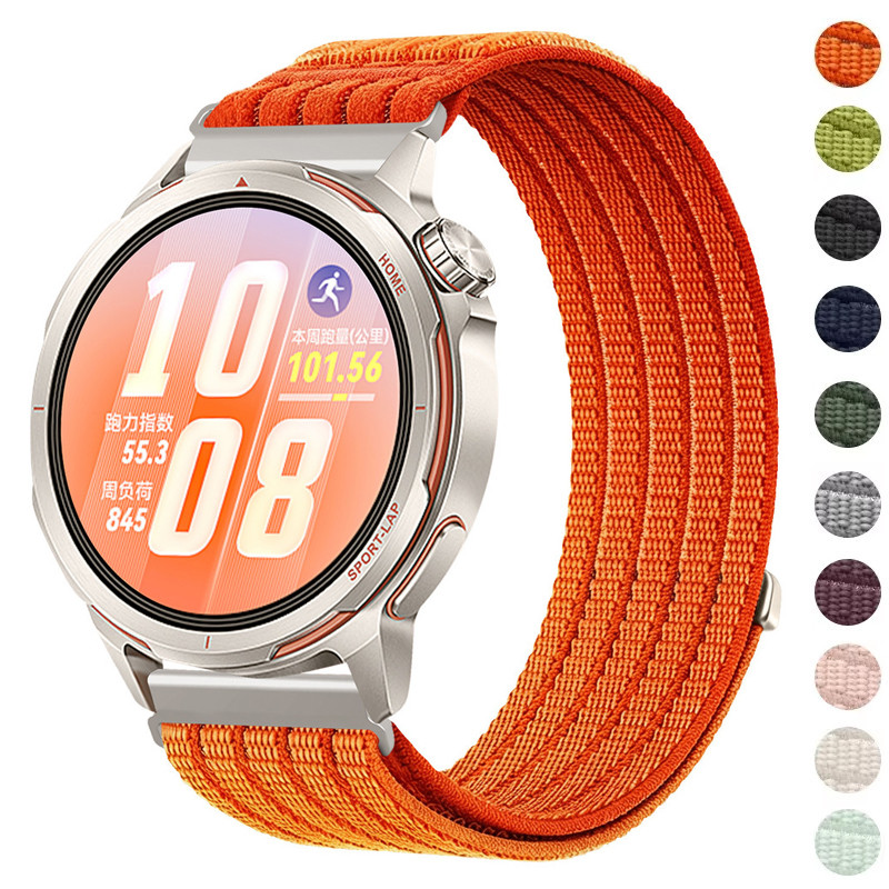 สายรัดไนลอน 18/20/22 มม. ระบายอากาศ สําหรับ Samsung Galaxy Watch 7/6/5/4 (40/44 มม.), Galaxy Watch Classic, Huawei Watch GT6/5/4 Pro/GT3 46 มม.