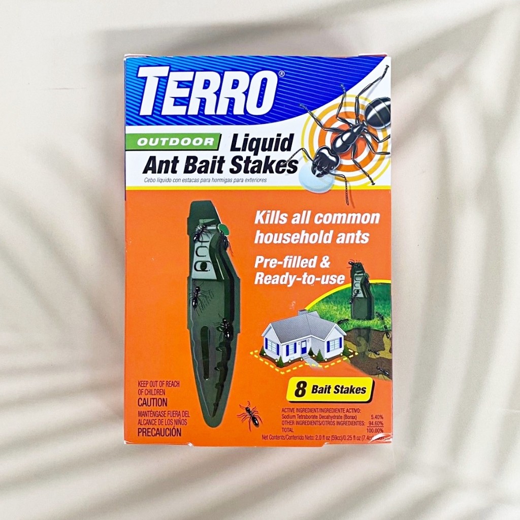 [TERRO®] T1813 Outdoor Liquid Ant Bait Stake 8 Bait Stakes ผลิตภัณฑ์กำจัดมด เหยื่อมด