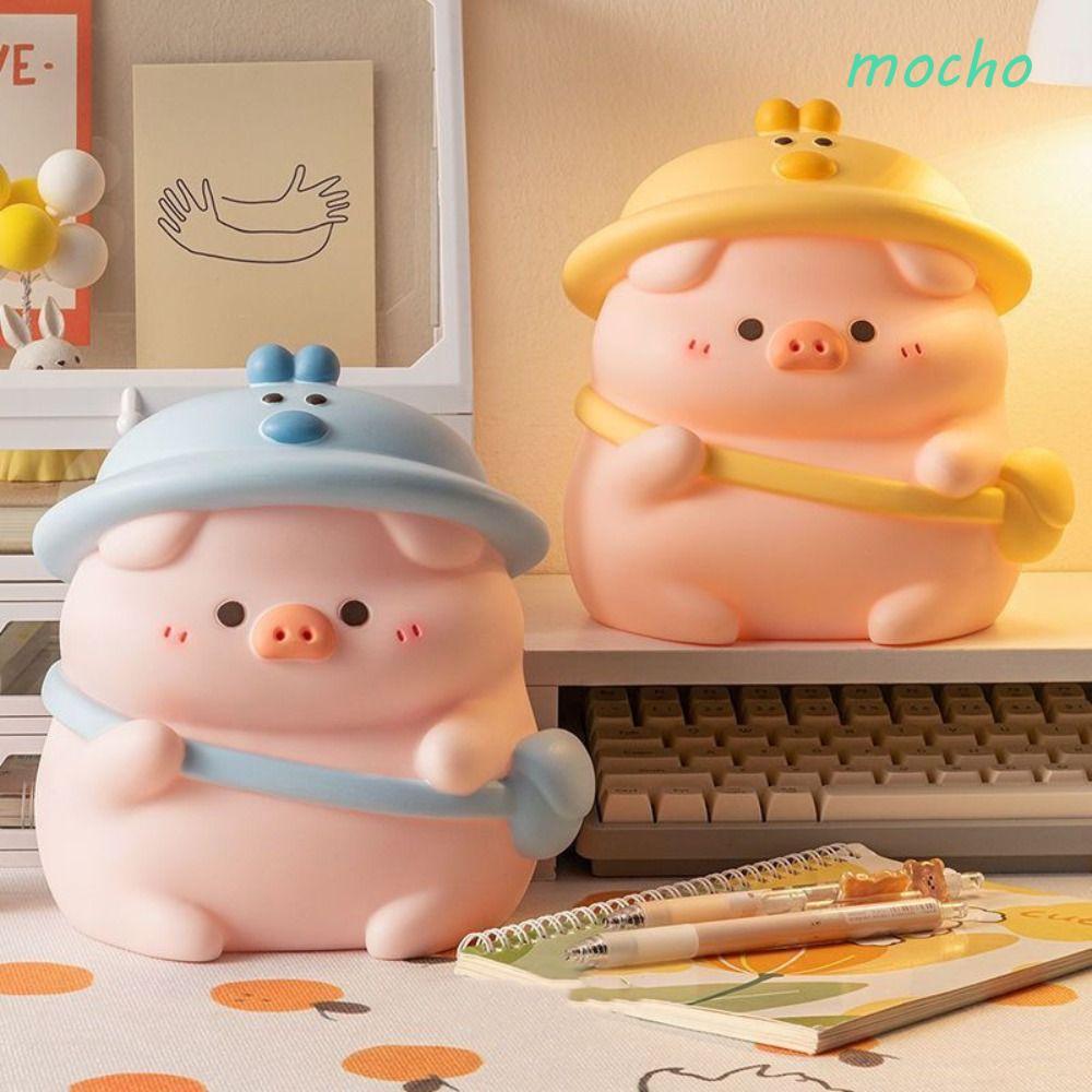 มอคโฮ การ์ตูนหมูกล่องเงิน,ทนตกความจุขนาดใหญ่กระปุกออมสินน่ารัก,ตุ๊กตาสัตว์ตลกไวนิล น่ารัก เงินกล่องนักเรียนของขวัญ