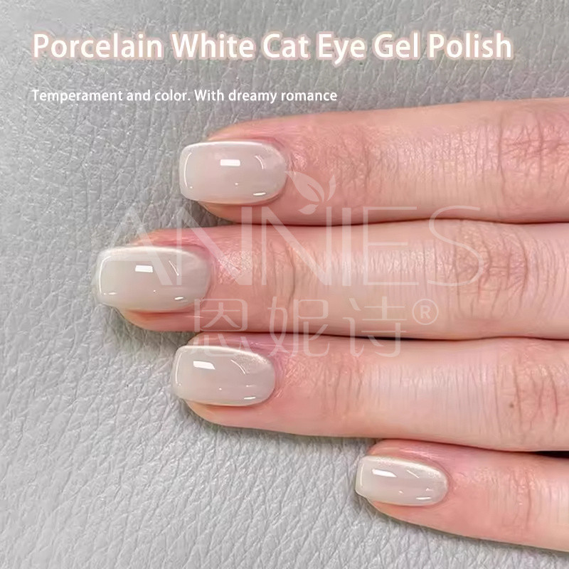 Annies  ฤดูใบไม้ผลิและฤดูร้อน Cats Eye Nail Polish สีโปร่งใส 10ml รสจืดเจลยาทาเล็บผลไม้เขตร้อน 6 สี