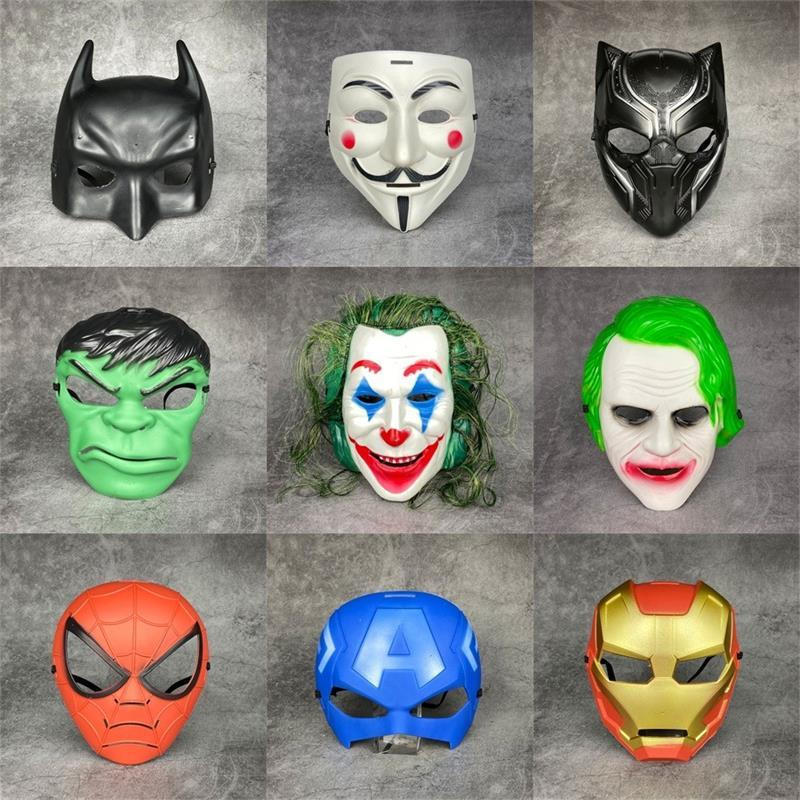 Dark Knight Jack Clown Panther หน้ากากการ์ตูนฟิล์มคอสเพลย์และโทรทัศน์ V-Iron Man Spiderman Hulk ฮาโล