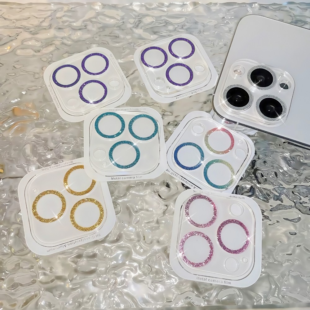🔥🔥shine film lens for iPhone17pro 11 12 13 14 15 16 PRO MAX 14 15 16 PLUS 11 12MINI ผงแฟลช ฟิล์มเลนส์ ความสวยงาม หรูหรา