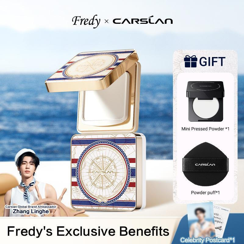 [Fredy Exclusive] Voyage Limited Edition/CARSLAN Limited Edition 8g แป้งกระชับรูปแบบใหม่ เนื้อละเอีย