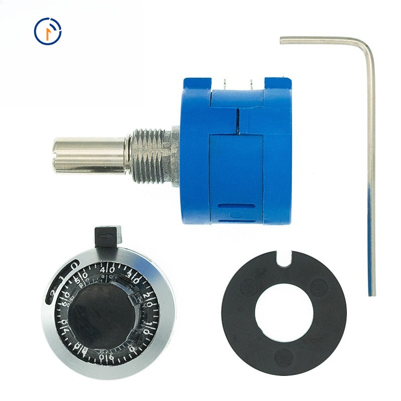 3590S-2-103L 3590S 10K โอห์ม Precision Multiturn Potentiometer 10 แหวนตัวต้านทานแบบปรับได้