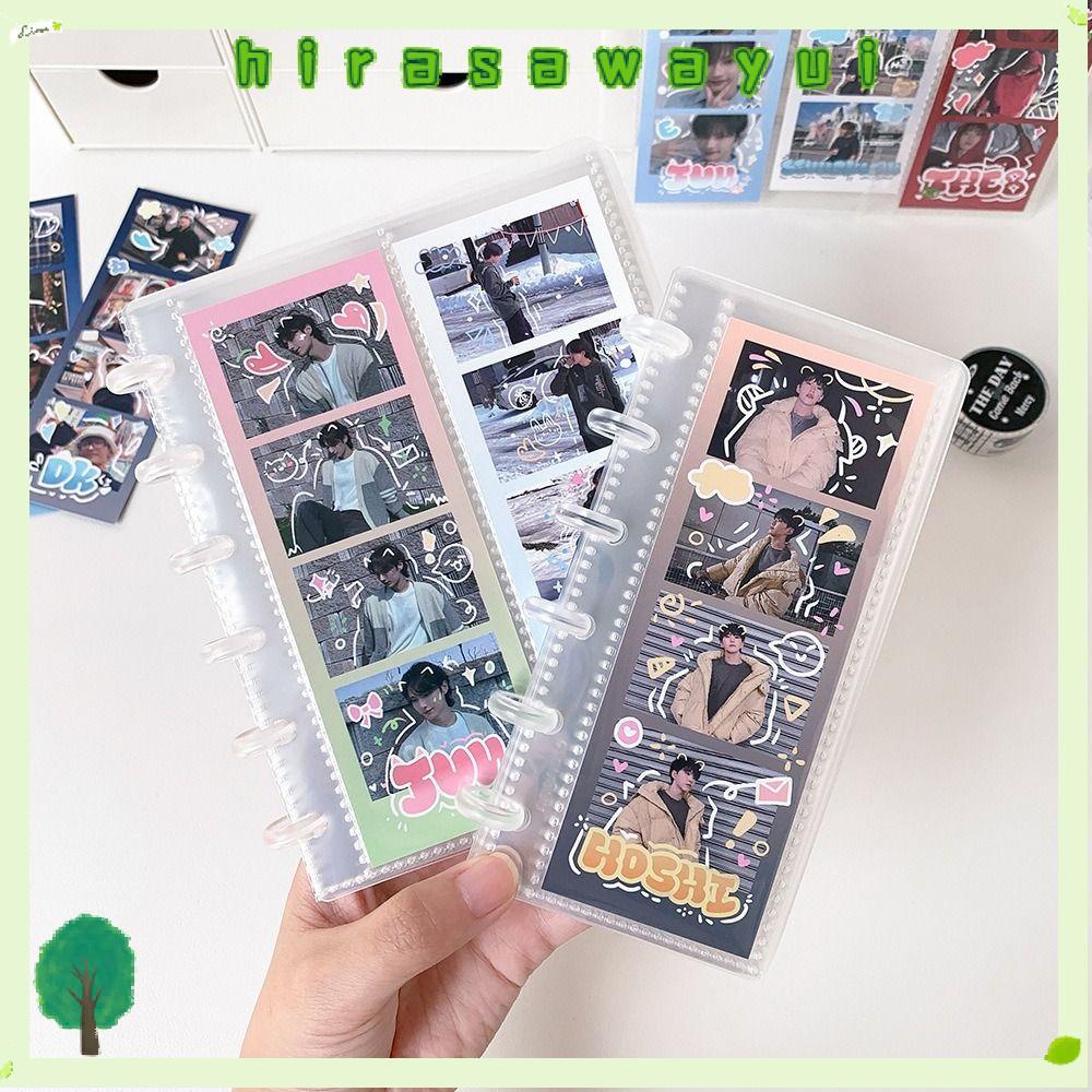 HIRASAWAYUI อัลบั้มภาพ, แนวตั้งเห็ดหลุม Photocards ผู้ถือ, ใบหลวมโปร่งใส Idol Card Collection Binder