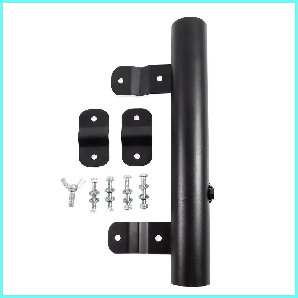 RV บันไดธงเสาปรับเหล็ก Weather-Resistant Bracket RV กันชนเสาธงสําหรับ Tailgating shopidaeph