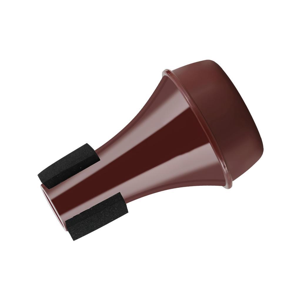 homestudio-TH Funien Practice Trumpet Mute with Scratchproof Sponge เหมาะสำหรับผู้เริ่มต้นเล่น (สีดำ