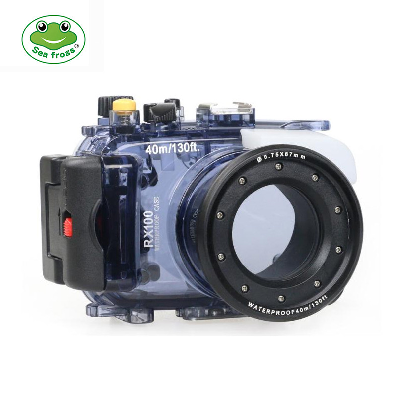 Seafrogs Seafrogs เหมาะสําหรับ SONY SONY RX100II/III/IV การ์ดสีดําถ่ายภาพใต้น้ํากรณีกันน้ํา
