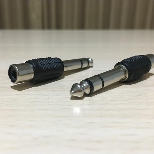 ZL99 CONNECTION I SOCKET RCA TO JACK AKAI 6.5 MM สเตอริโอพลาสติก PVC