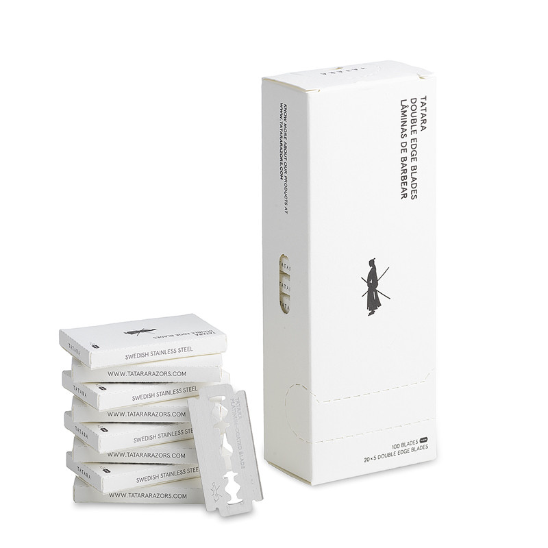 Diki Mens Old-fashioned Safety Razor tatara Blade Double-Blade Safety Razor Blade ยกกล่อง 100 ชิ้น