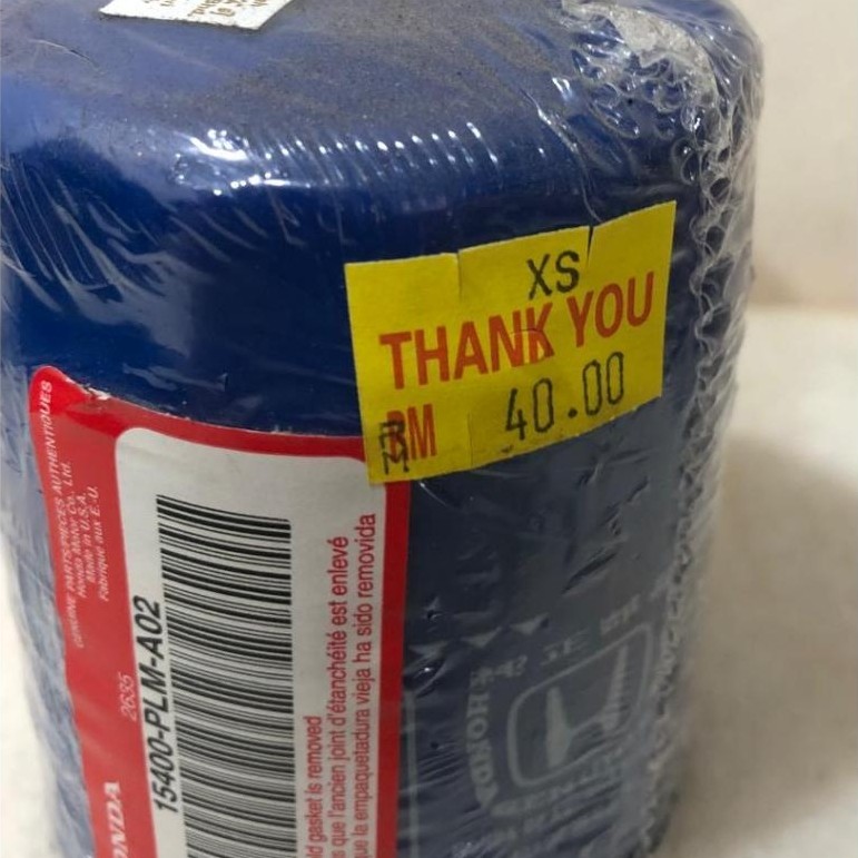 กรองน้ํามันเครื่องฮอนด้า 15400-PLM-A02