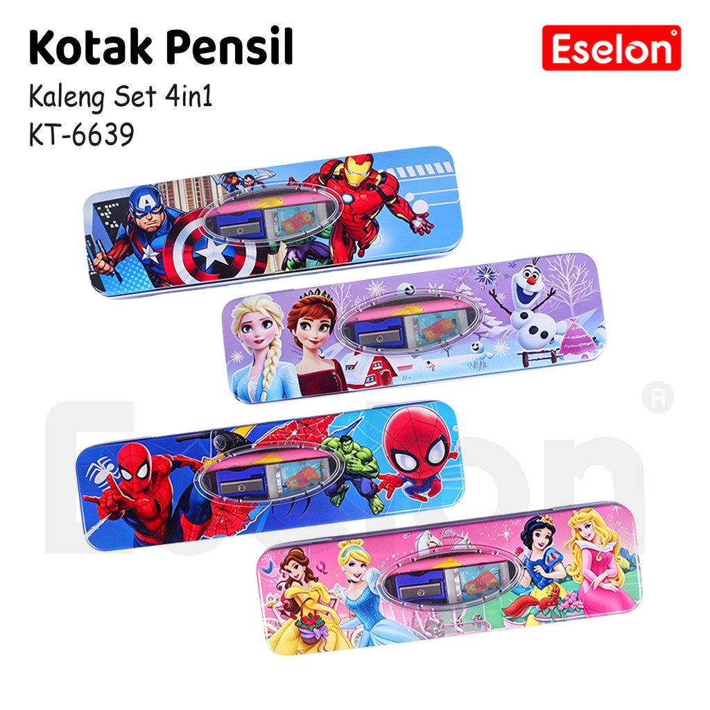 K &T -6639 Tin Pencil Case Set/ Tin Pencil Case Set