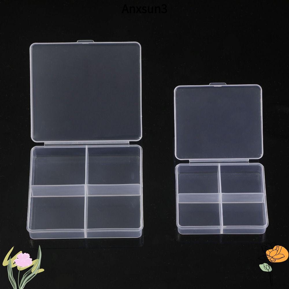 Nxsun3 กล่องเก็บของโปร่งใส,พลาสติกโปร่งใสเครื่องประดับลูกปัดคอนเทนเนอร์,คุณภาพสูง3ขนาดสแควร์จิปาถะออแกไนเซอร์กล่องบรรจุ