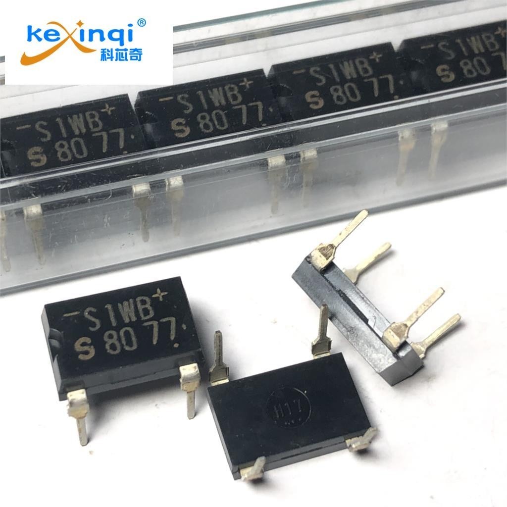 10ชิ้น/ล็อต! S1WBS80 S1WB80 DIP-4 S1WBS80 DIp-4 วงจรเรียงกระแสสะพาน 1A 800V S1WB80 ใหม่เดิม