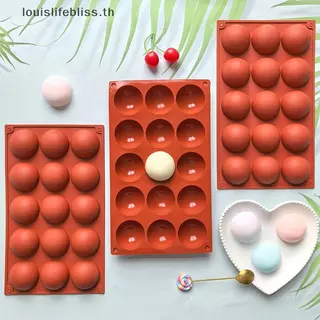 Louislifebliss 3D Ball รอบครึ่งทรงกลมแม่พิมพ์ซิลิโคนสําหรับ DIY Baking Pudding Mousse ช็อกโกแลตเป็นมิตรกับสิ่งแวดล้อมแม่พิมพ์เค้กอุปกรณ์ครัวเครื่องมือใหม่